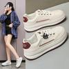2025 весна маленькие белые туфли новая корейская версия ins студентки платформа увеличение роста спортивные кеды повседневная уличная одинарная обувь