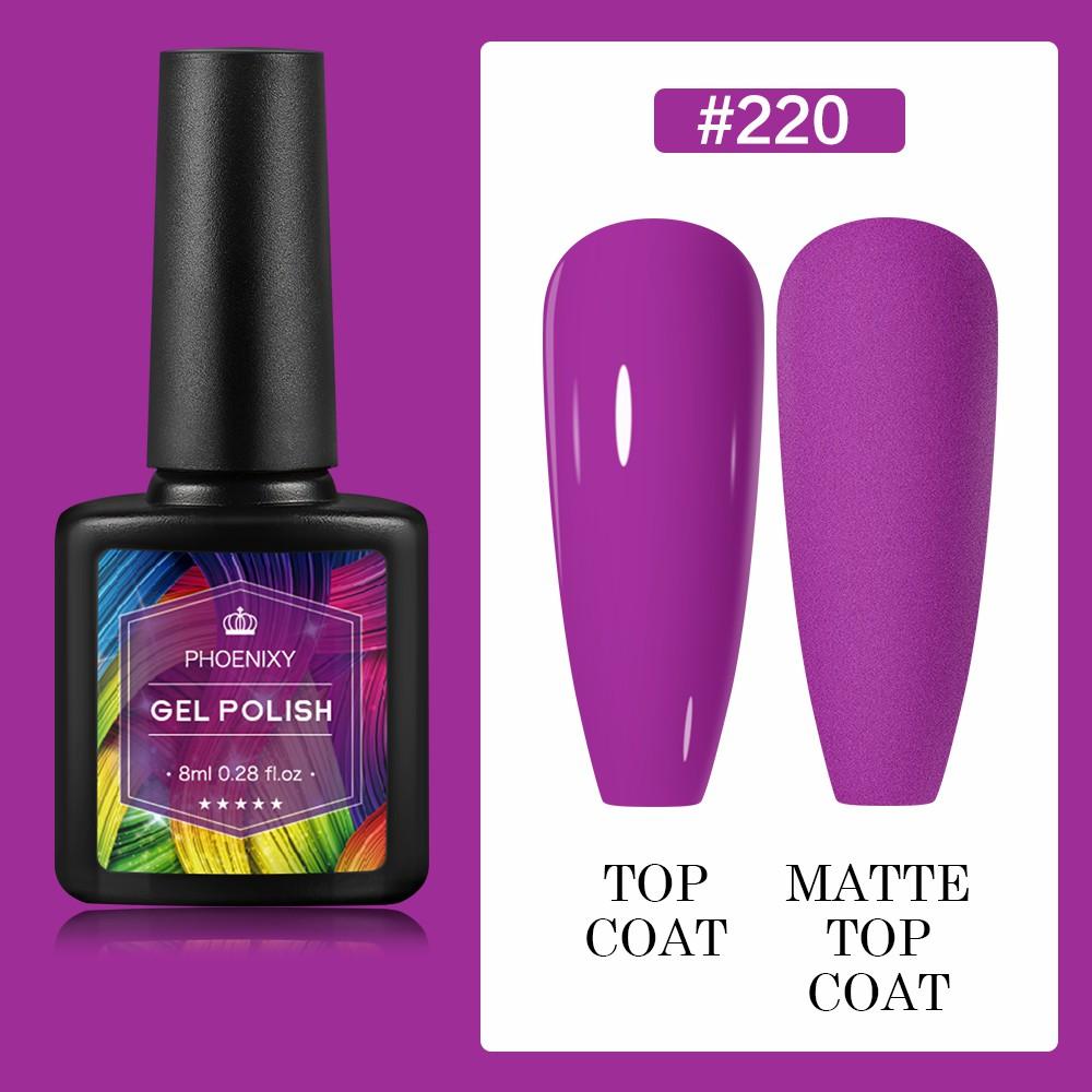 PHOENIXY 8 мл гель-лак для ногтей, полуперманентный гель, блестящий гель, отмачиваемый блестящий стартовый набор, маникюрный набор для маникюрного салона