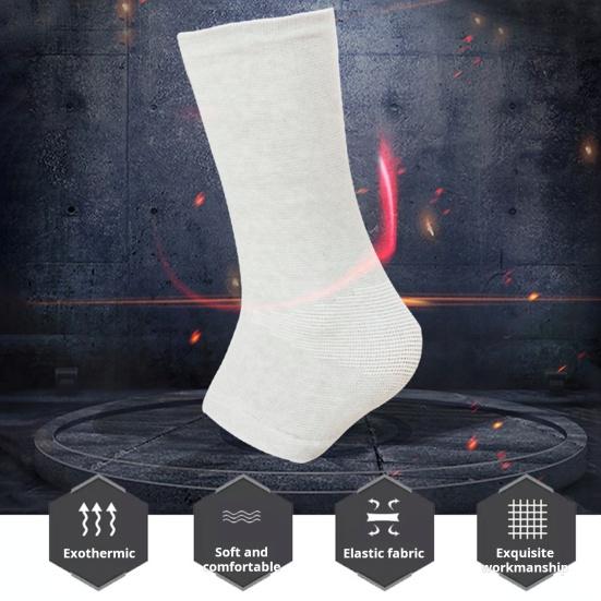 1/2Pairs Bamboo Foot Sleeves Ankle Brace Compression Socks Foot Pain Relief Pressure Relief Lightweight Foot Muffs Protective Gear