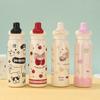 Small Mouth Cartoon Vacuum Cup Leak Proof Coffee Thermos Mug 600ml Insulated Bottle  Office Home