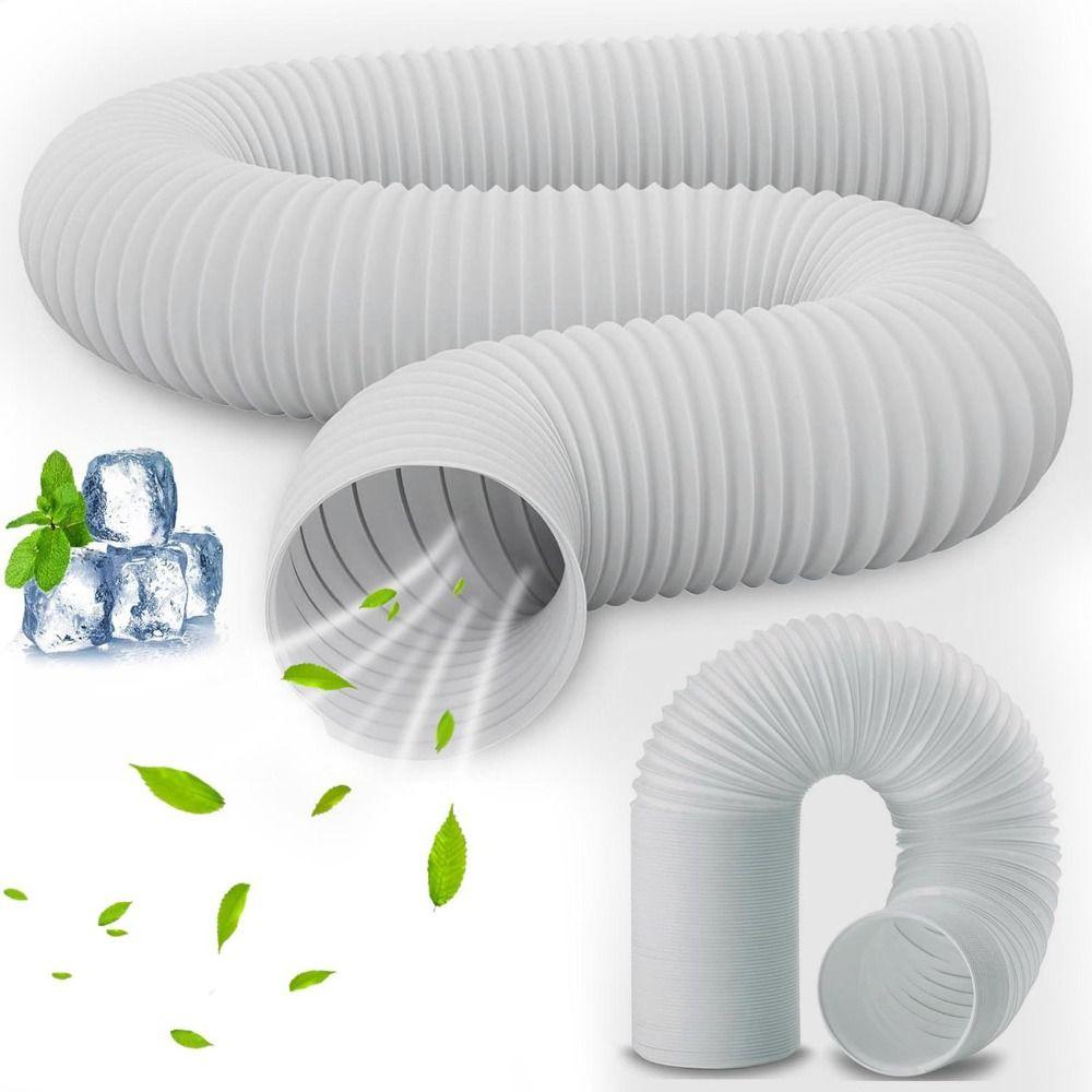 150/200CM Air Conditioner Exhaust Hose Flexible Leak Proof Exhaust Pipe Easy Installation Retractable Duct Connector