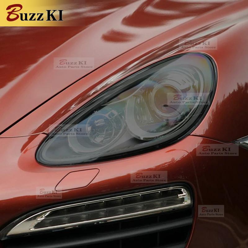 Для Porsche Cayenne 92A 2011-2014 Автомобильная Защитная Ремонтная Пленка для Фары Заднего Фонаря Задымленная Черная Прозрачная TPU Наклейка