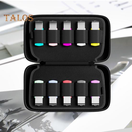 USB Flash Drive Bag Storage Organizer Large Capacity Shockproof Impact Resistant Pocket-sized Flash Drive Organizer with Zipper
