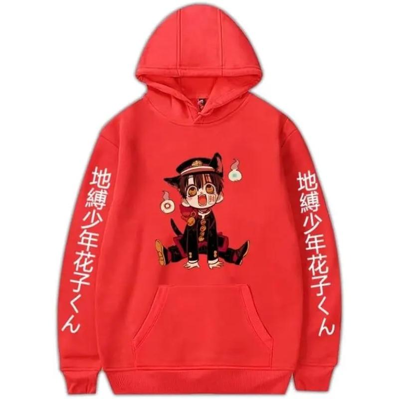 Anime Toilet Bound Hanako Kun Hoodies Unisex Harajuku Cartoon Long Sleeve Streetwear Casual Sweatshirts Pocket Tops