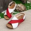 2024 Woman Sandals Summer New Platform Wedge Heels Shoes Leisure Beach Walking Shoes Rome Style Open Toe Female Sandalias Mujer