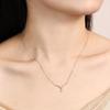 Бриллиант K18 Желтое Золото Форма Линия 18K Подвеска-Капля Раскачивающаяся Ожерелье Бренд Рождество День рождения Юбилей Подарок Включая Подарочную Упаковку [FANCIME] Женское