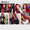Noble Synthetic Lace Front Wigs For Women 38 Inch Straight Wig Lace Wig Ombre Blonde Lace Wigs Cosplay Straight Lace Front Wig