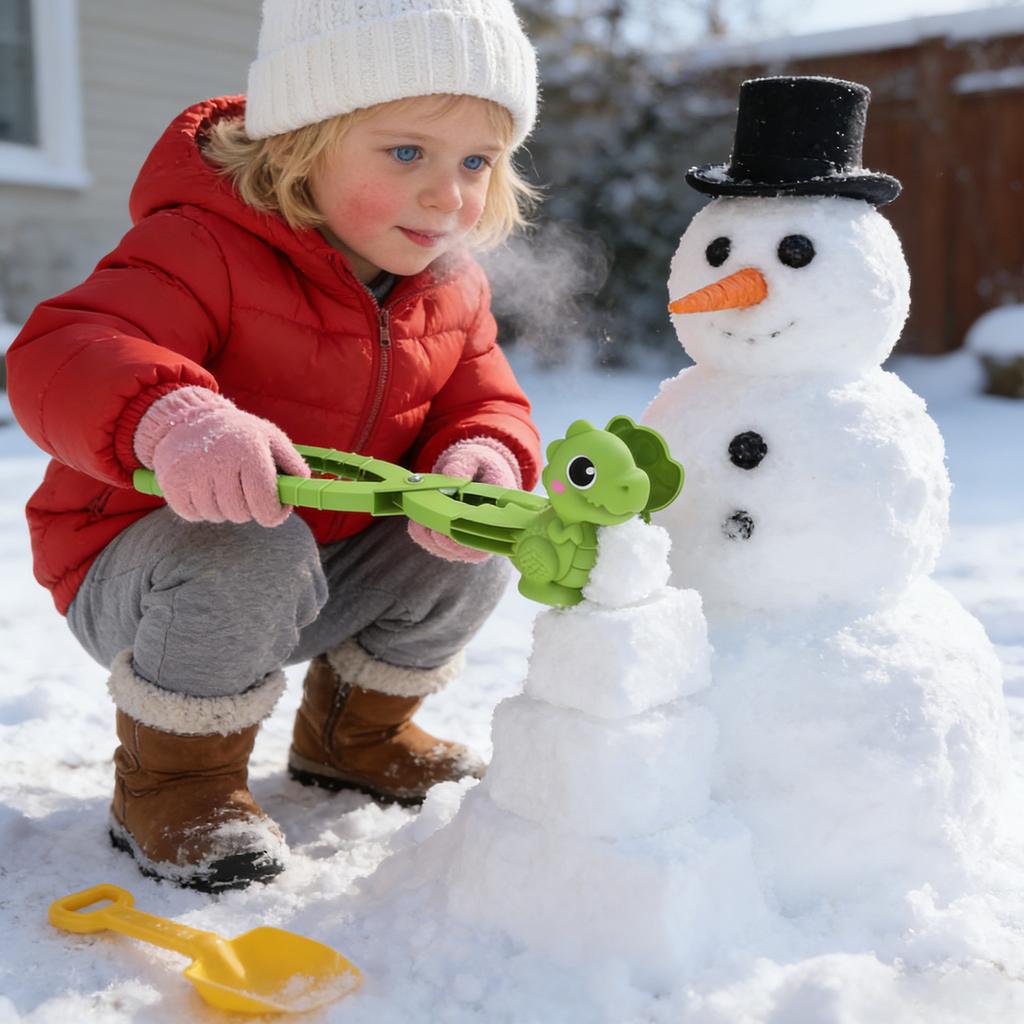 Снежок Клип - Цельное литье Дизайн динозавра Снежколеп Совместим с детьми Динозавр