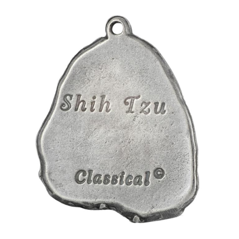 Shih Tzu, Chrysanthemum Dog I - Silver-plated Dog Pendant, Handbag Decoration, Backpack Pendant by Art-Dog Brand