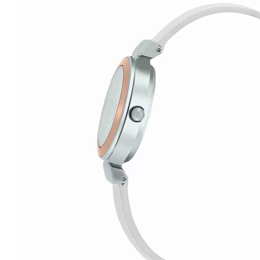 Белые женские аналоговые часы, White Analog Women's Watch,  Casio