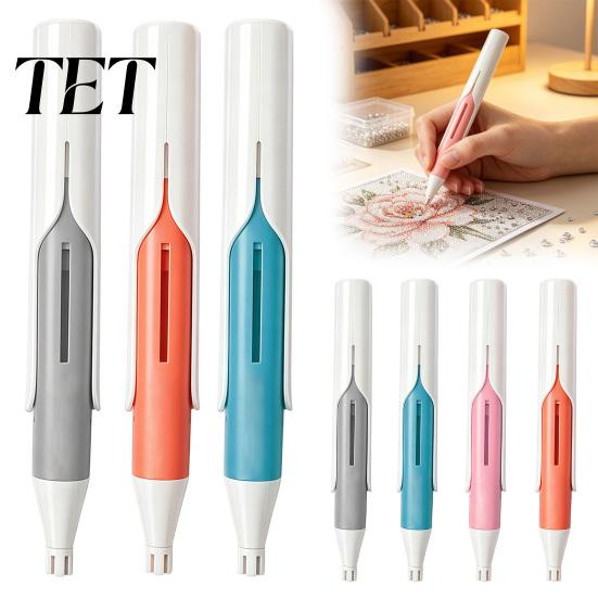 Rhinestone Art Bead Dispenser Automatic Dispenser, Painting Applicator Tool, Wax-free Reloadable Drill Pen for 2.8mm Round Drills