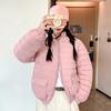 Autumn and winter stand-up collar couple's versatile down cotton outdoor women's ribs trendy women's short light and trendy