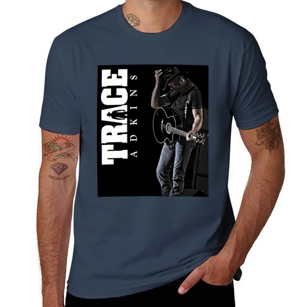 Trace Guitar Music Band Adkins Logo Tshirt Work Style Casual Tshirt
