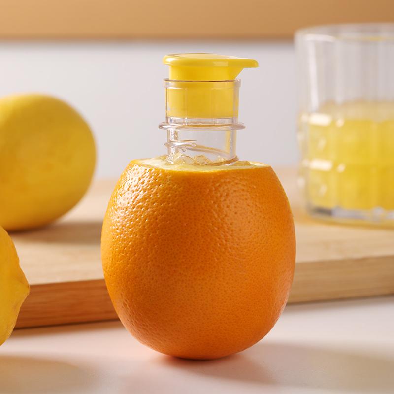 Пластиковая ручная соковыжималка для цитрусовых Мини-соковыжималка для лимона Пресс для апельсинов Легкий экстрактор сока Сохраняющий свежесть Кухонный инвентарь