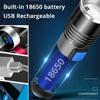 395 нм УФ-фонарик Blacklight Zoomable USB перезаряжаемый УФ-свет Ультрафиолетовый фонарик для детектора мочи домашних животных Отверждение смолы