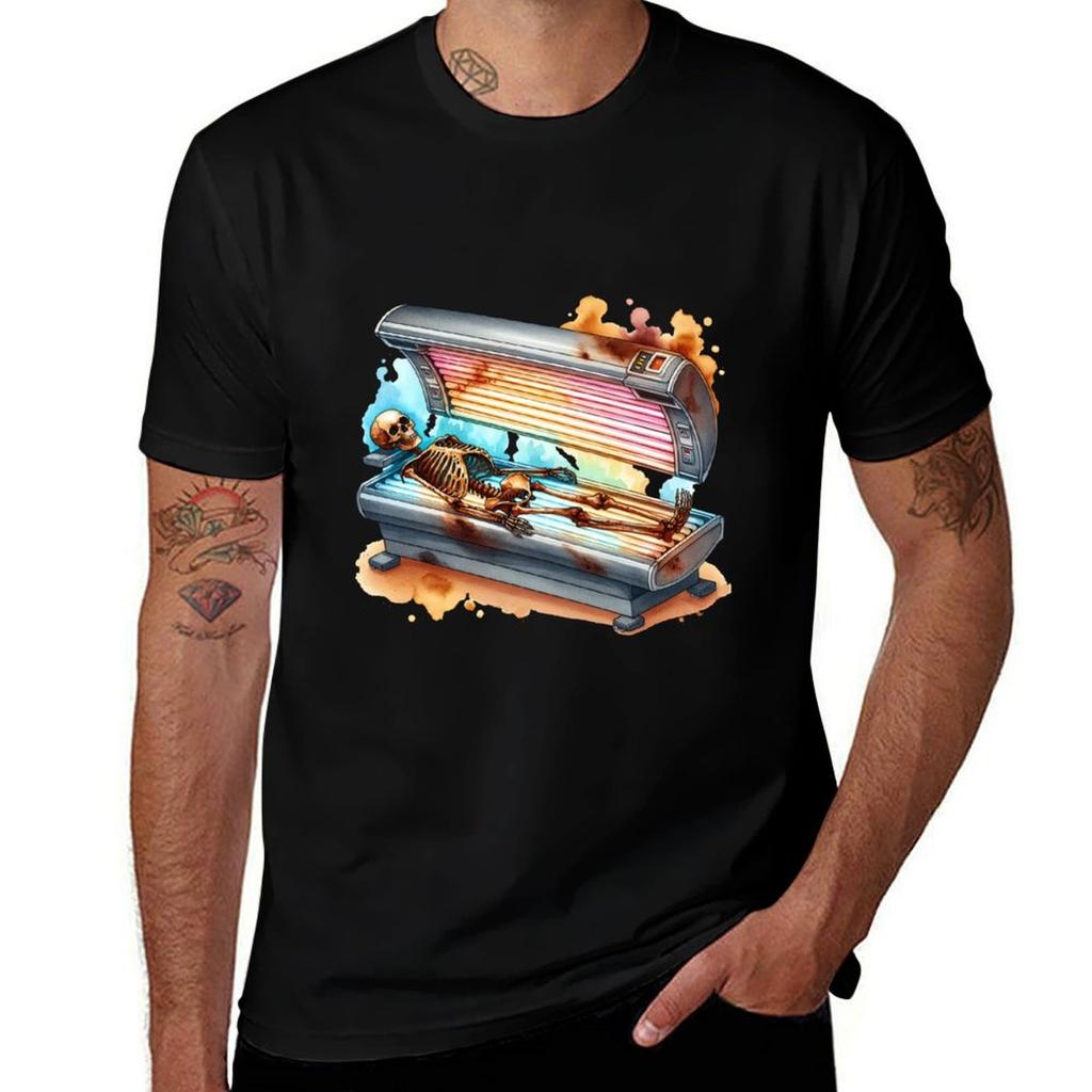 Solarium Skeleton TShirt Quick Dry Sports Short Sleeve Tee