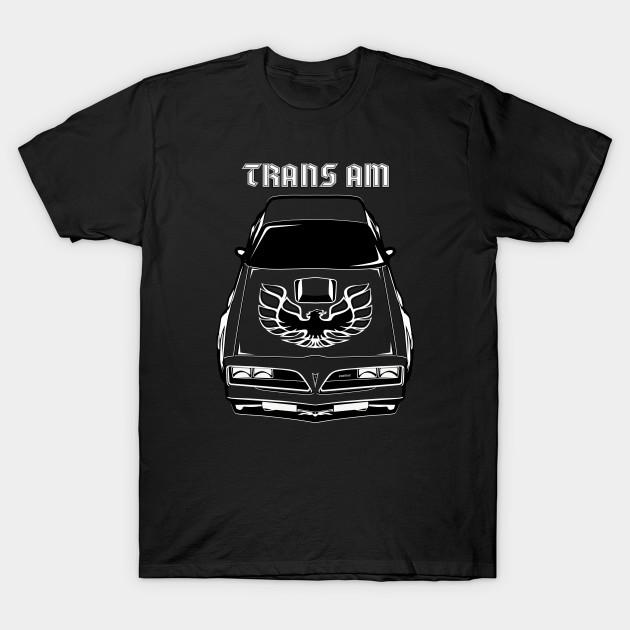 Asian Size Men Print T-shirt Ponttiac Firebird Trans Am 1977-1978 No-Cut Heat Transfer Print Cotton Tshirt