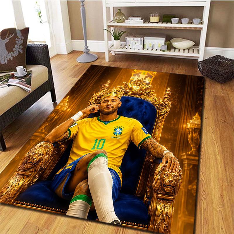 Neymar Carpet Rug for Living Room Bedroom Home Sofa Decoration,Kids play Non-slip Floor Mat