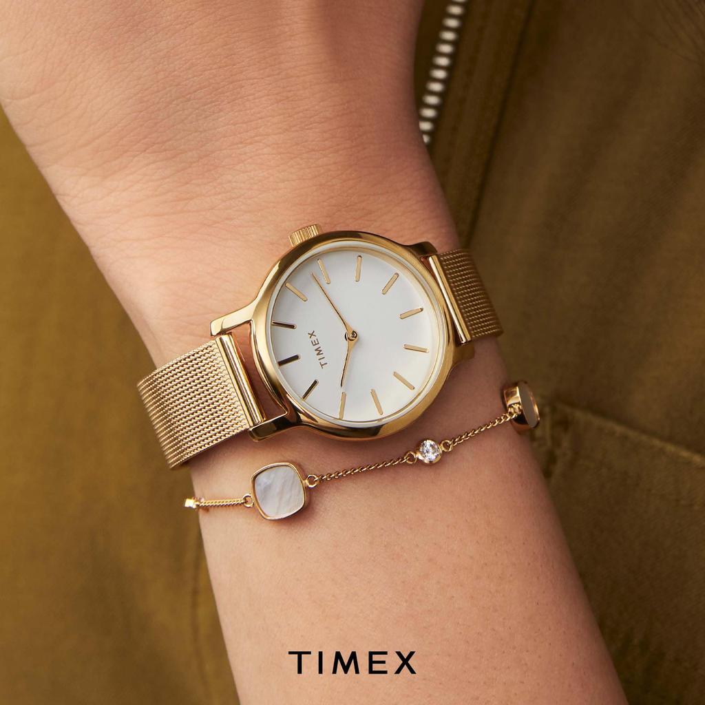 Часы TIMEX Transcend Кварцевые 5 АТМ Водонепроницаемые Минеральное Стекло Белый Циферблат Женские TWG063900, Механизм, Водонепроницаемость, Стекло, [Оригинал]