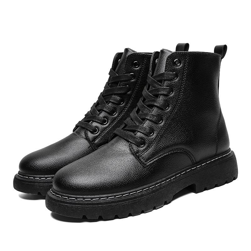 Модные мужские зимние кроссовки повседневные Bota Coturnos Masculino мотоциклетные ботинки мужские теплые водонепроницаемые ботинки туфли на платформе Boots54