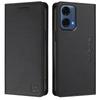 Для Motorola Moto G24 Power Кожаный чехол RINACASIS RC01 Чехол для телефона с RFID-блокировкой Кошелек Подставка