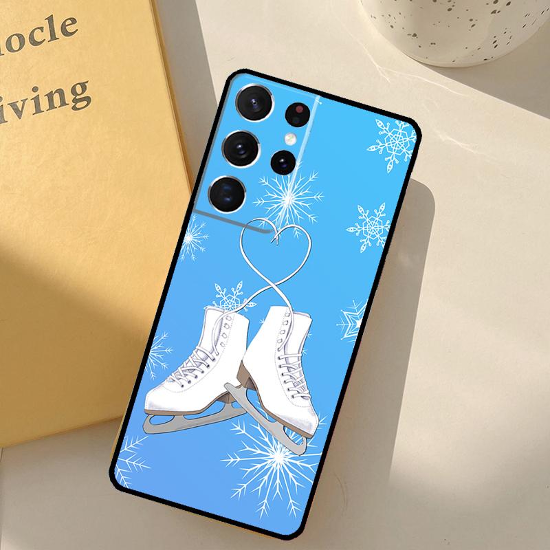 Чехол для телефона с фигурным катанием для Samsung Galaxy S25 Ultra S20 S21 S22 S23 S24 Plus S9 S10 S25 FE Защитная крышка