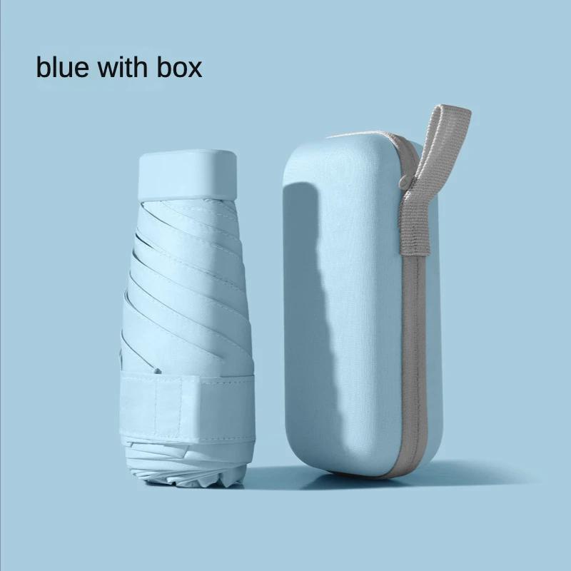 Мини складной солнцезащитный зонт для женщин, солнцезащитный козырек от солнца и ультрафиолета, небольшой портативный карманный зонтик от дождя и солнца