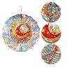 3D Elegant Metal Wind Spinner Dynamic Sculpture for Indoor Outdoor Courtyard Garden Art Thanksgiving Decoration No Electricity Required Outdoor