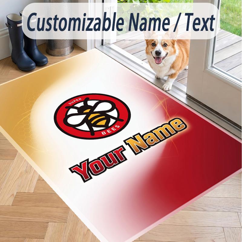 Custom Text Printed Rug Brentford Football Non Slip Floor Carpet For Home Room Decor