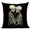 Dark Tarot, Gothic Style Double-Sided Printed Pillow Cover Short Plush Suitable Living Rooms Bedrooms Sofas Throw Cushion Cover