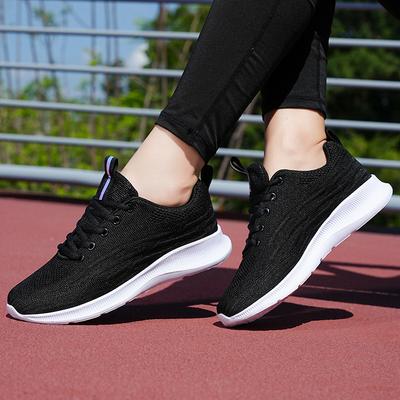 Весенняя новая женская обувь повседневная спортивная обувь модная универсальная летящая тканая сетка для ходьбы дышащая легкая обувь для бега