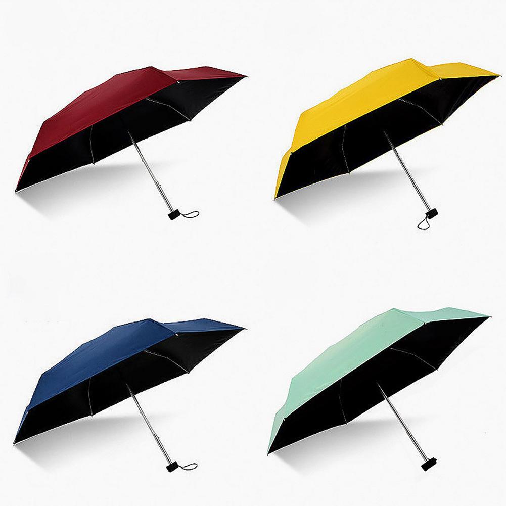 Foldable Cute Mini Umbrella Portable Windproof Rain Women Umbrellas Beach Pocket Parasol Folding Sun Umbrella Easily