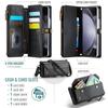 CaseMe Кожаный чехол-книжка для Samsung Galaxy Z Fold 7 5G 6 5 4 3 S26 Ultra S25 Edge S24 FE S23 S22 S21 S20 Plus Note 20 Кошелек на молнии Чехол-кардхолдер