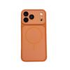 Two-Tone Skin-Feel Magnetic Phone Case with Large Camera Cutout, Shockproof Cover for IPhone 17 Pro Max / 16 Pro / 15 Pro