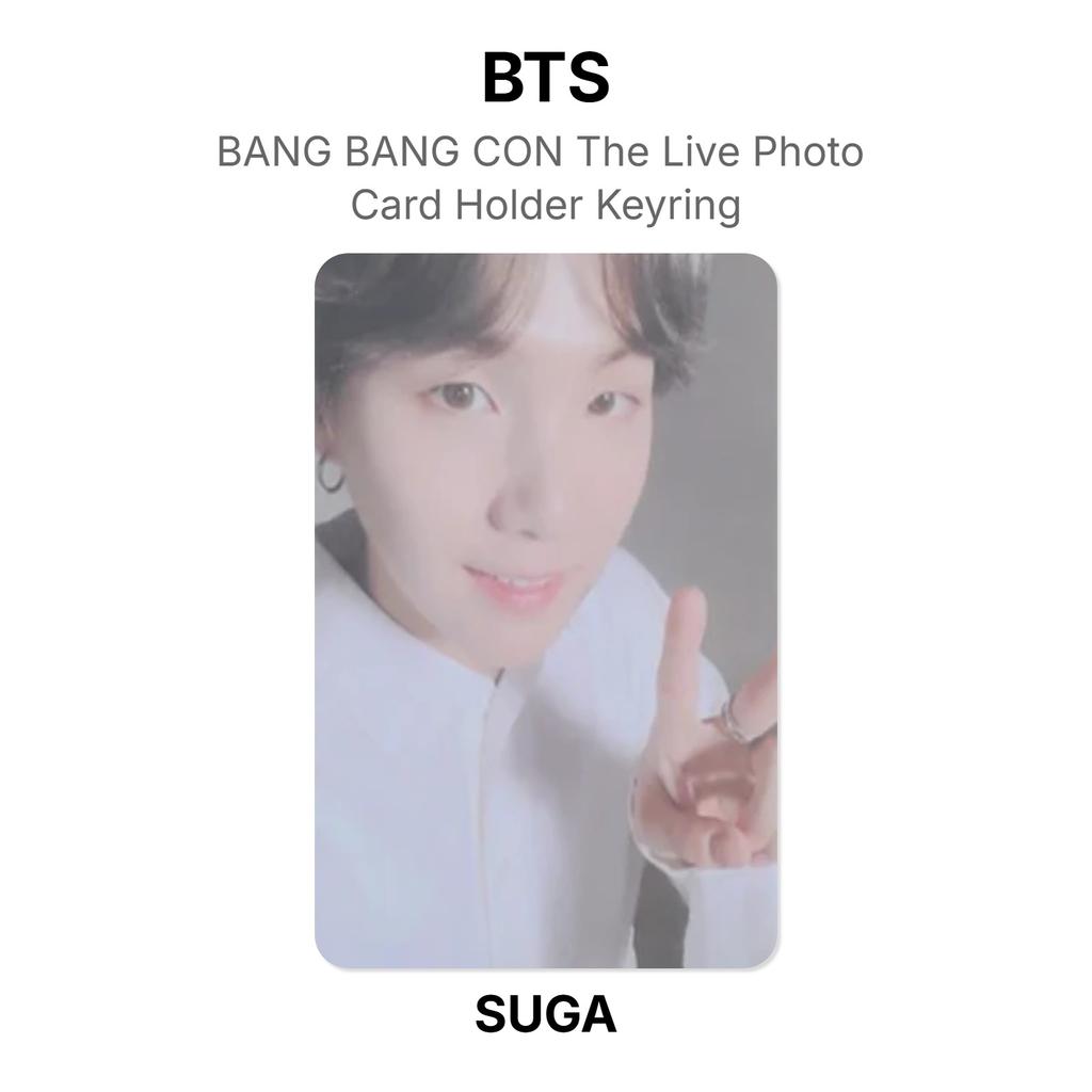 BTS BANG BANG CON Держатель для фотокарточек с живыми фото Брелок Официальная фотокарточка
