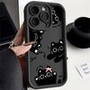 Милый дизайн с узором из черных кошек и бантов Защитный чехол для iPhone 17 16 15 14 13 12 11 16E Серии Pro Max Plus