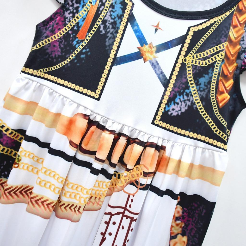 Girls Witch  Girls Flying Sleeves Children's Dress Children's A-line Skirt