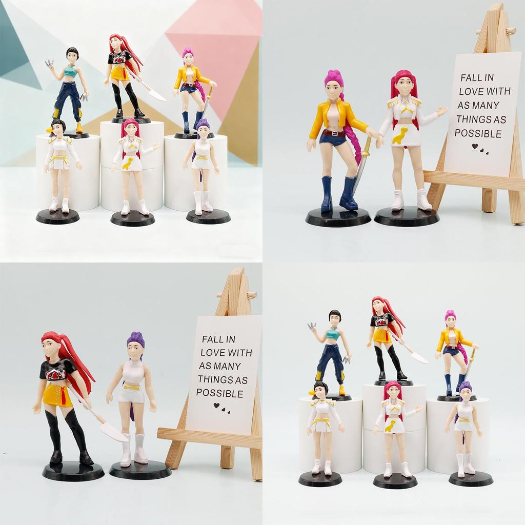 K-pop Истребители демонов ПВХ фигурка с подставкой для декора стола Коллекционный подарок