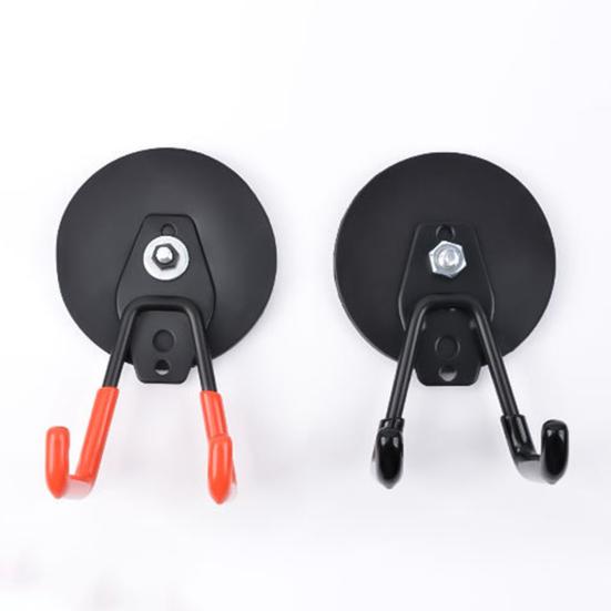 Сверхпрочный магнитный крючок для хозяйственных нужд Сильный Легкая установка Магнит для гаража ПВХ Антискользящее покрытие Крючок для хранения