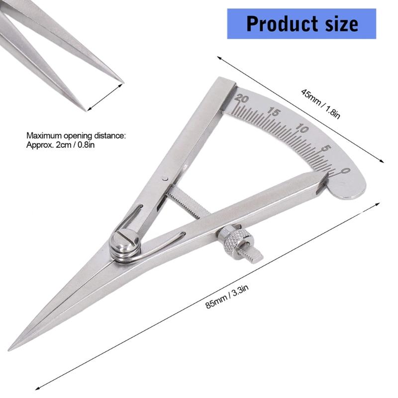 Stainless Steel Leather Wing Divider With Ergonomic Handle for Accurate Crafting Projects