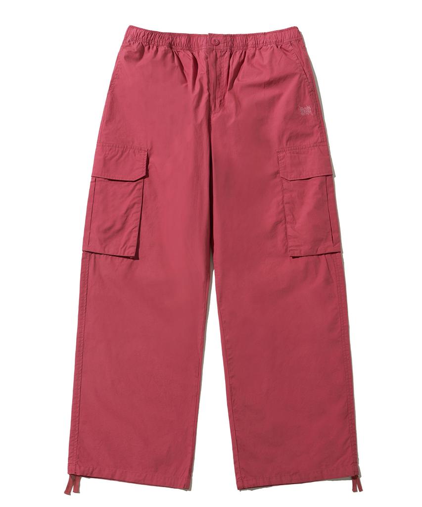 BROWNBREATH Tag Washed Cargo Pants - Indy Pink