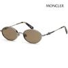 Moncler Солнцезащитные очки ML0224 14N Маленький размер Металлическая оправа Круглые Коричневый Тату
