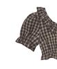 LARTIGENT L17 Puff Crop Blouse(Brown)