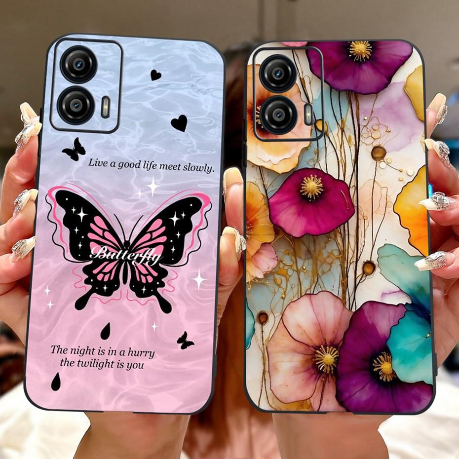 Cute Painting Phone Case For Motorola Moto G53 G73 Soft Silicone TPU Back Cover For MOTO G53 G73 5G Cases Bumpers