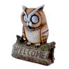 Retro Store Door Sign Hanging Welcome To Owl Decoration Courtyard Solar Lighting Landscaping Decoration Ornaments