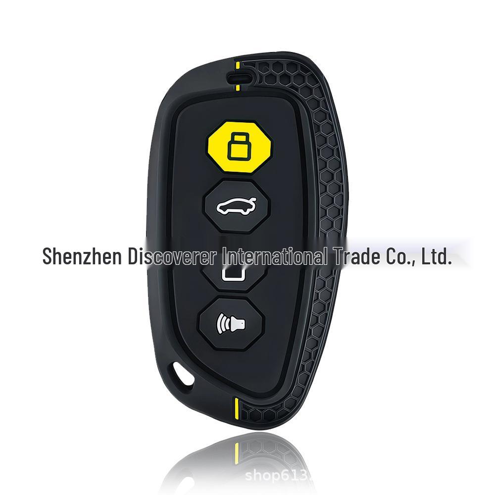 Силиконовый чехол для ключа для Haval Shenshou и Big Dog 2-го поколения Xiaolong MAX (4-кнопочный)