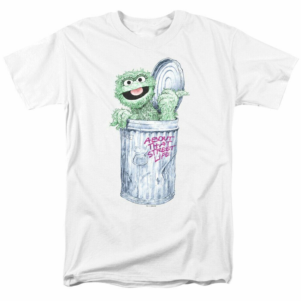 26 Sesame Street About That Street Life T Shirt Mens Licensed Classic Oscar White Unisex T-Shirt
