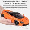 1/24 масштаб McLaren 720S спортивный автомобиль литой модели игрушки имитация литой машины со звуком и светом инерционный механизм декоративные игрушки мальчики подарок