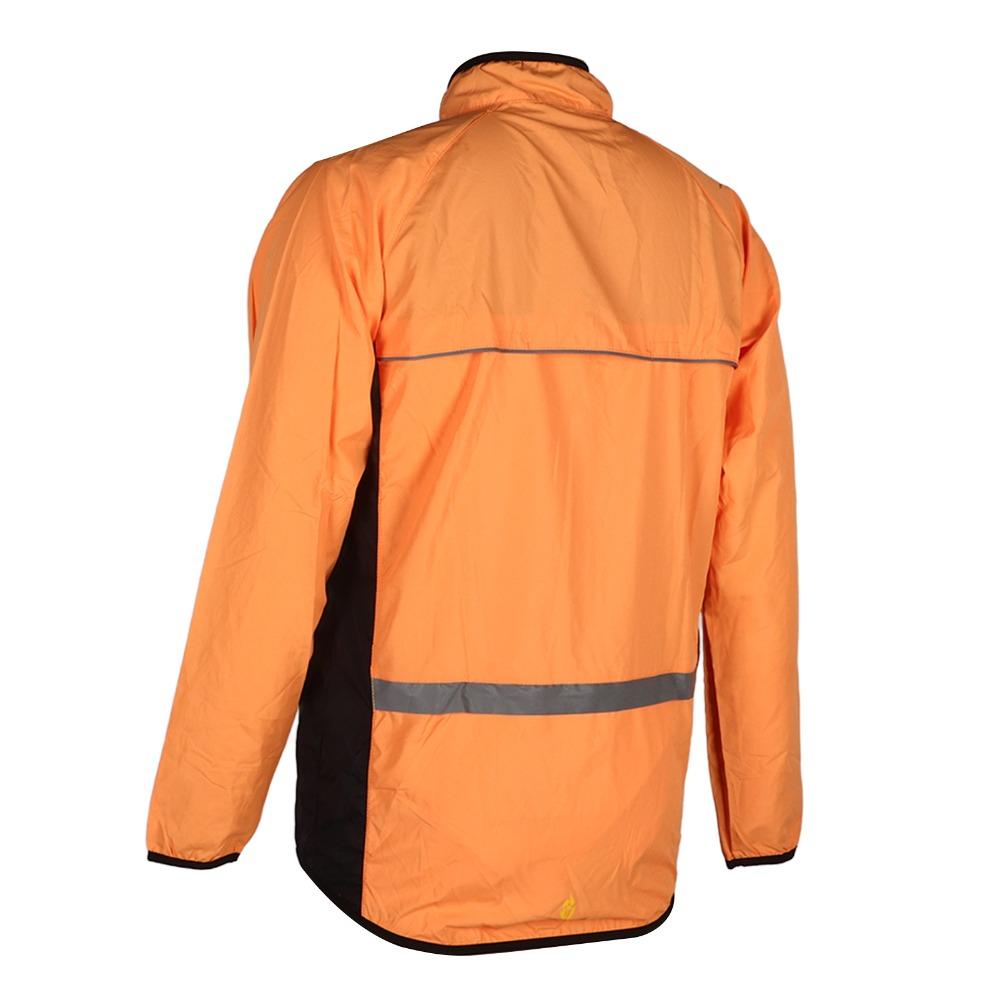 Orange Men Cycling Jacket Polyester Running Jacket Men  Off Road Motorcycle Riding
