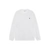 Polo Ss23 Логотип Вышитый Однотонный Круглый вырез с длинным рукавом Футболка Мужская Футболка Белая 710842632-002